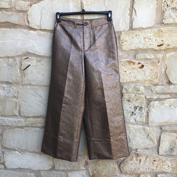 NWT Madewell High Rise Emmett Wide Leg Crop Pants - Picture 3 of 8